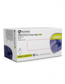 Polyco GN830 Long Cuff Nitrile Gloves Box of 100 Gloves
